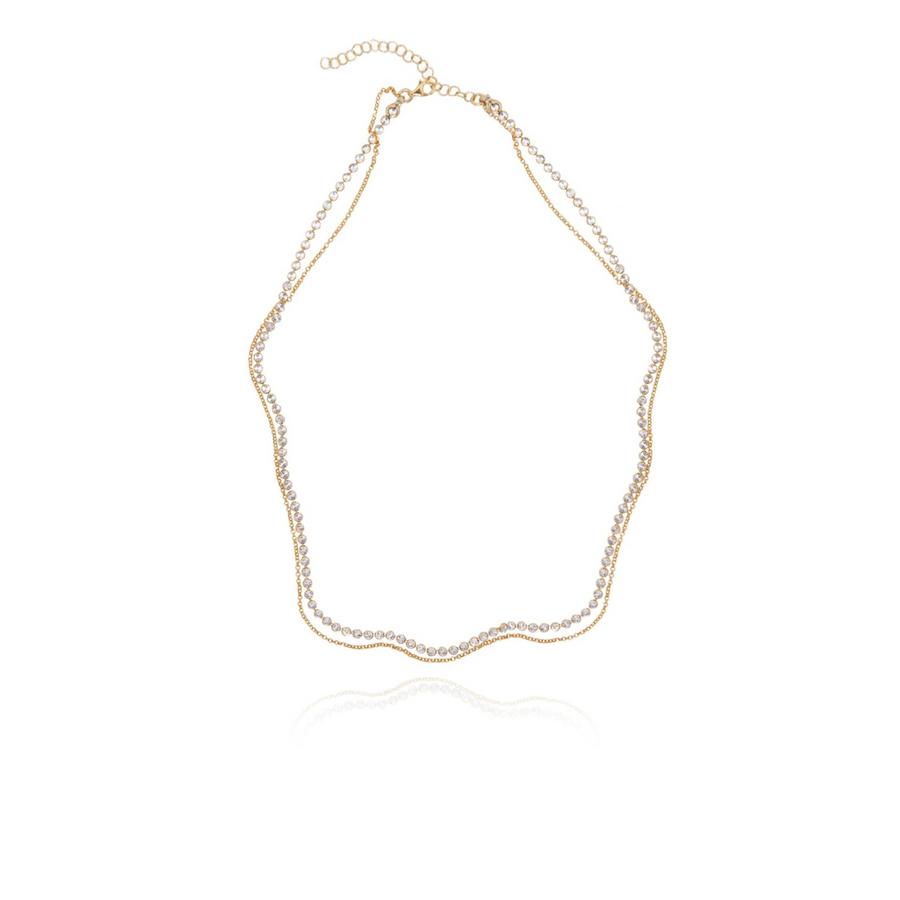 Sylvia Layered Thin Chain Gold Plated 45cm