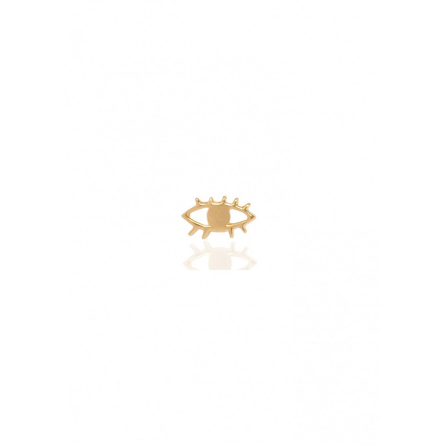 Tiny Eye Studs Gold Vermeil -Pair OS