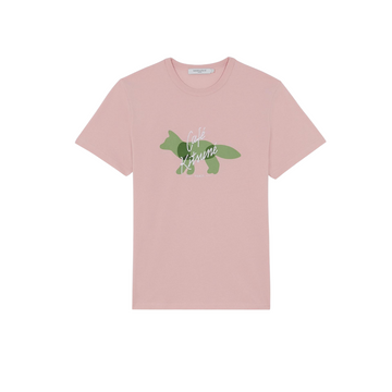 Fox Cafe Kitsune Classic Tee-Shirt Architectural Pink (unisex)