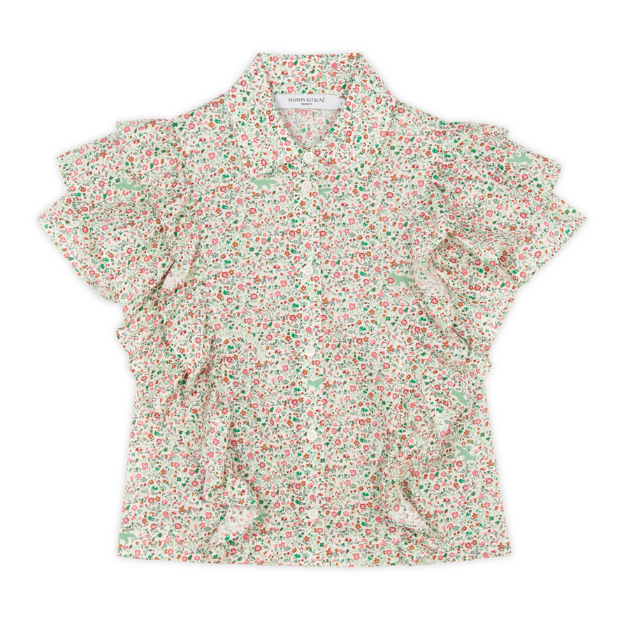 Oly Flounce Puff Top Liberty Multico