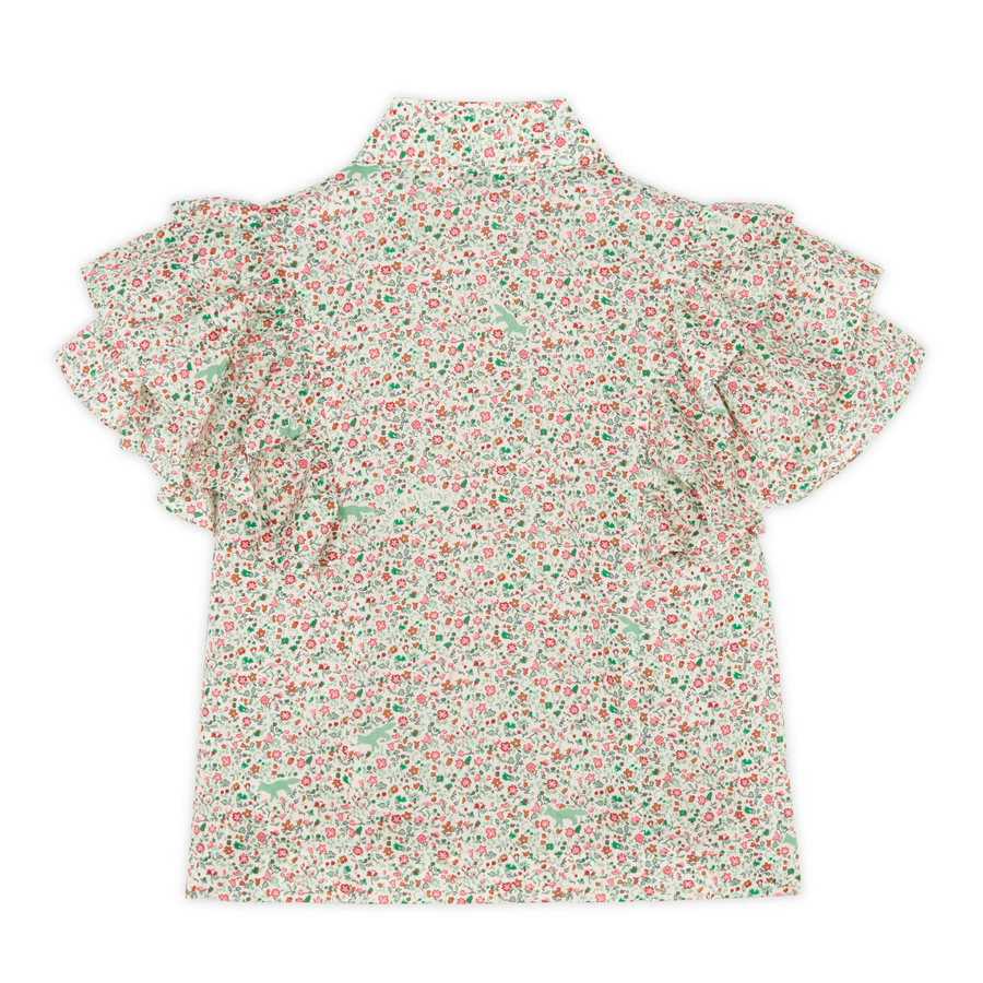 Oly Flounce Puff Top Liberty Multico