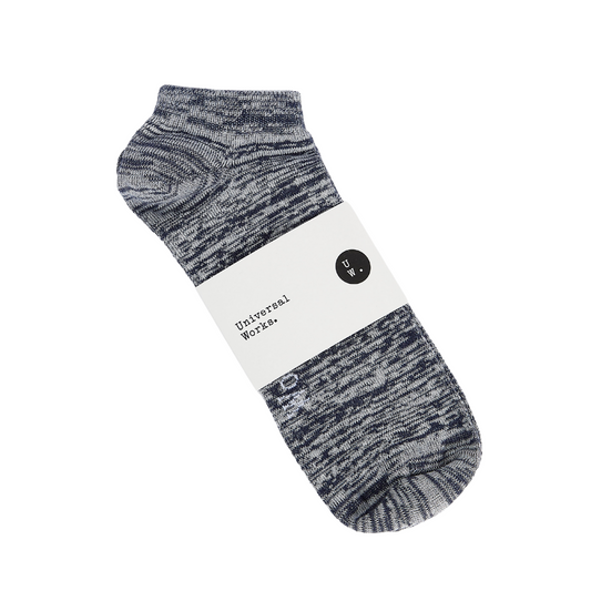 Navy Ankle Slub Sock