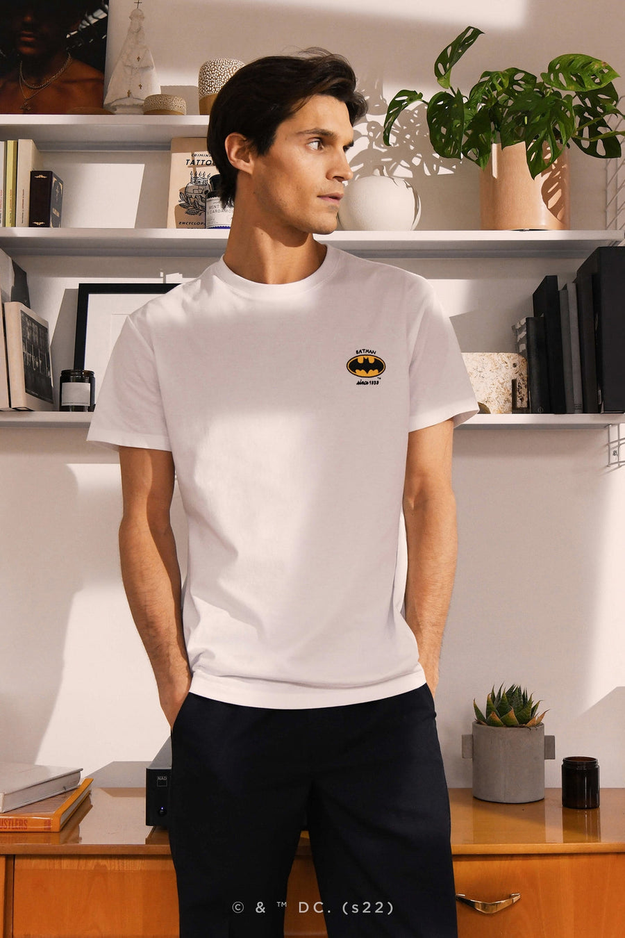 Popin Logo Batman T-Shirt Navy