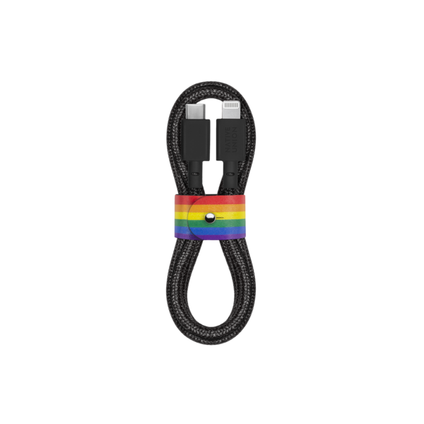 Belt Cable Pride Lightning Charcoal 1.2m