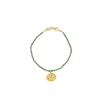 Sealstone Animal Emerald Bracelet Gold 17cm