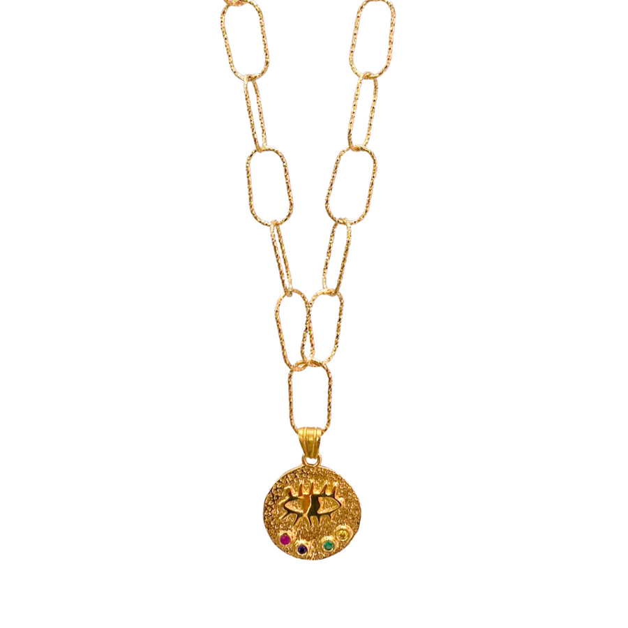 Kressida Small Statement Necklace Gold Vermeil 50cm