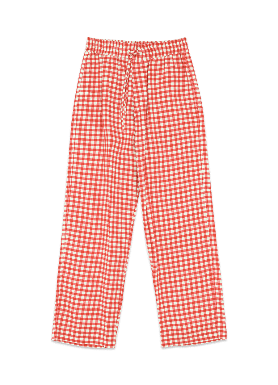 Alva Skate Trouser Ecru-Red