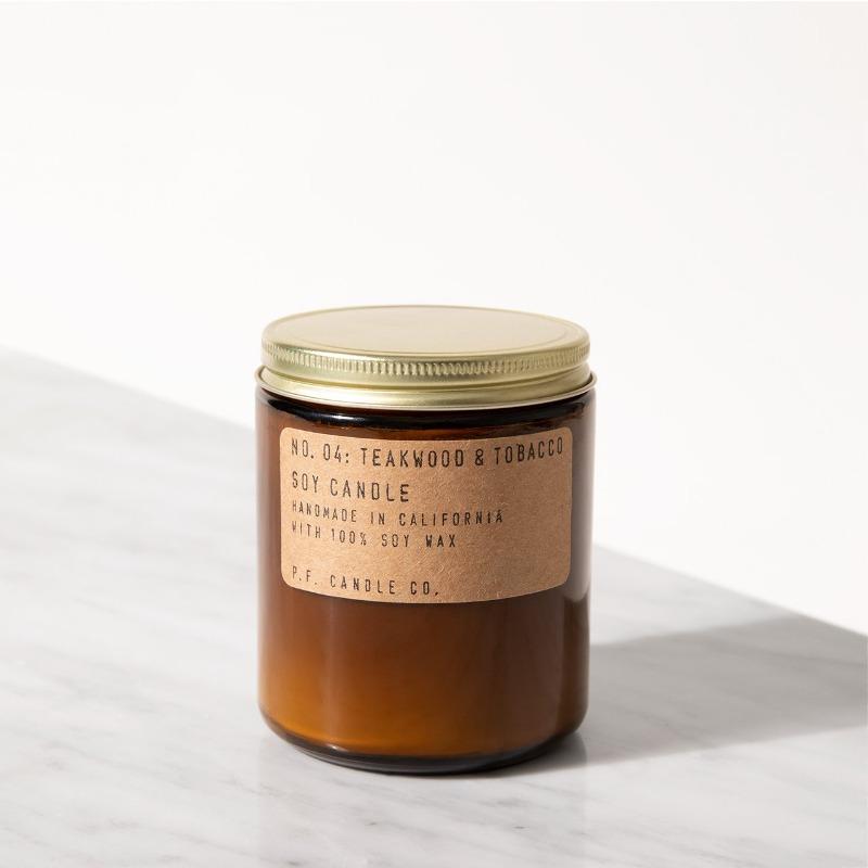 No. 04 Teakwood & Tobacco (Standard Soy Candle) - 7.2oz