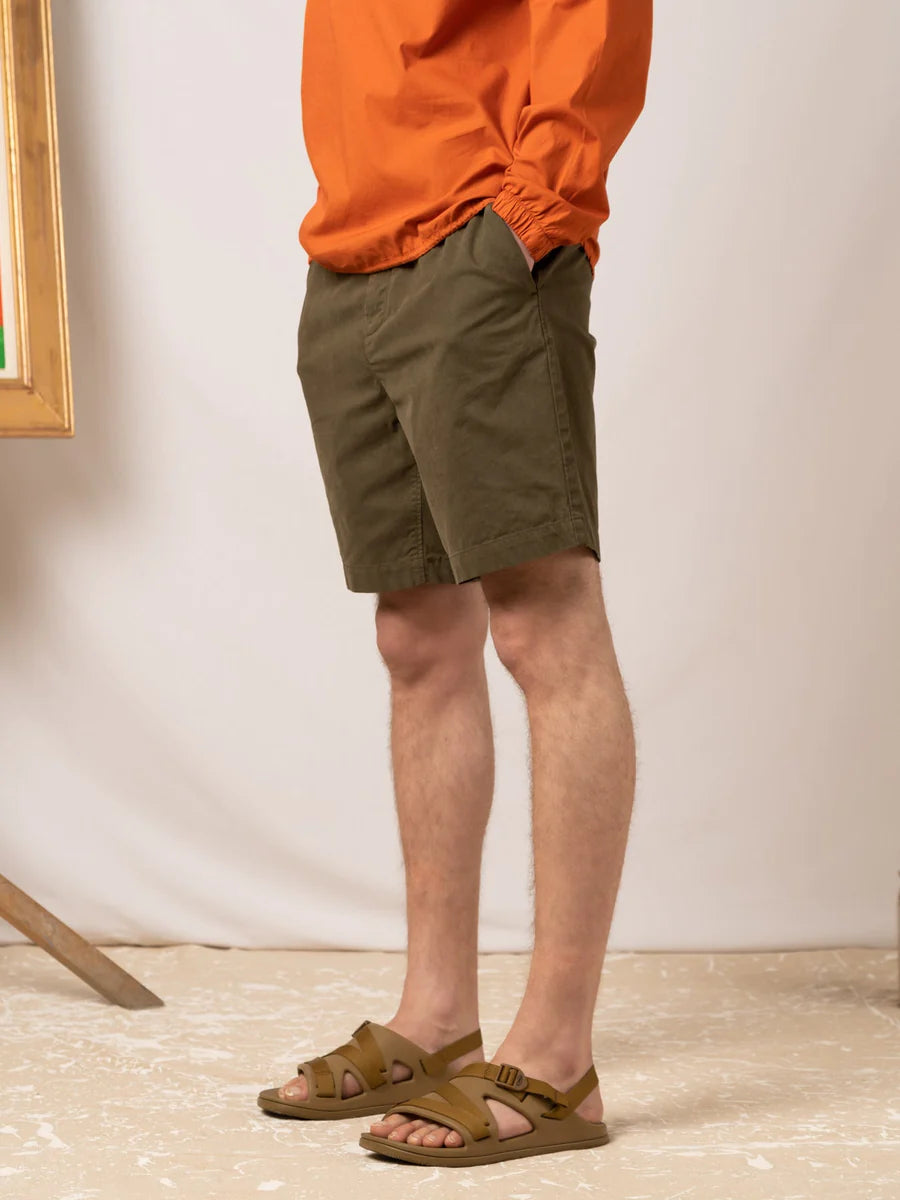 Inverness Cotton Twill Short Olive