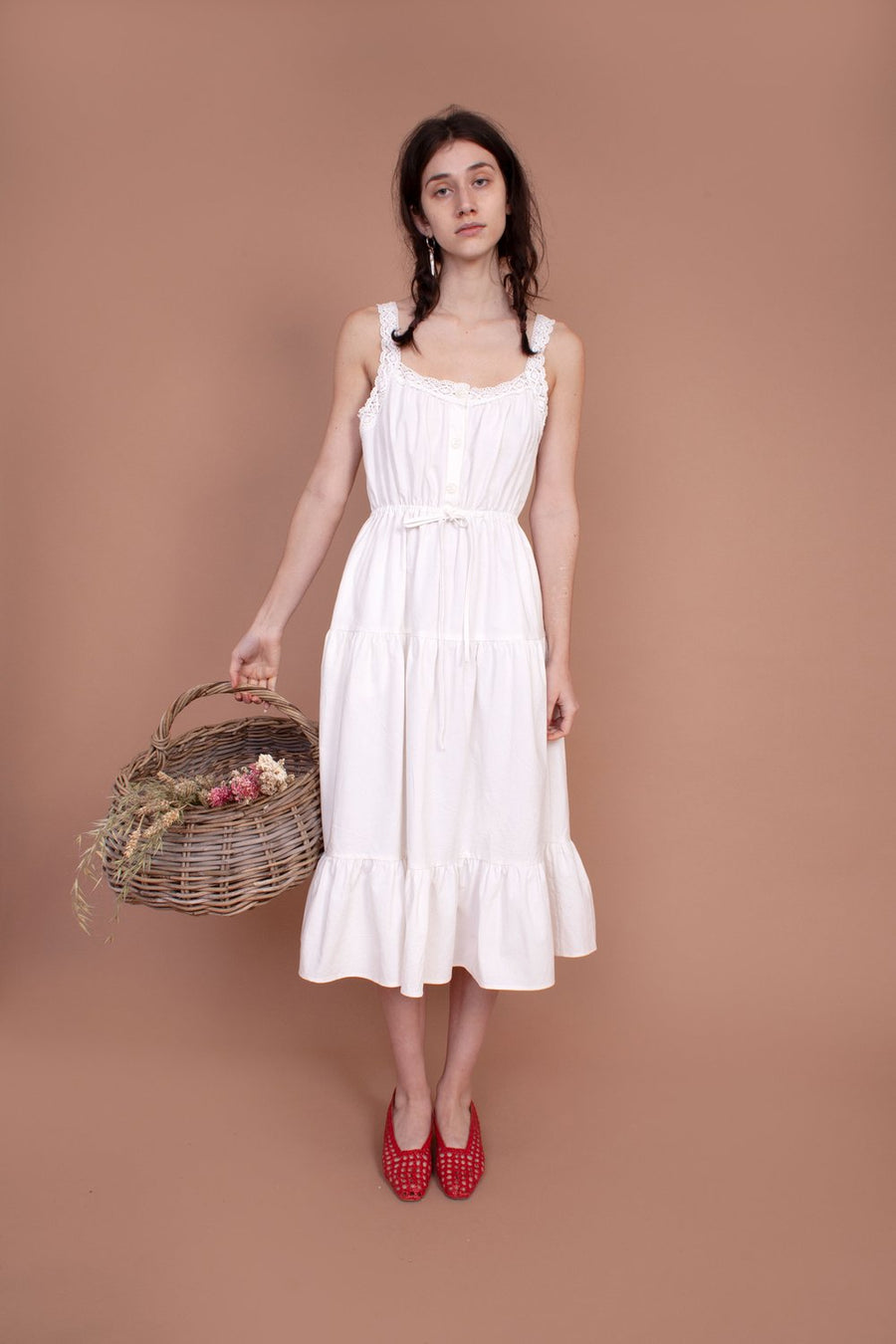 Meadows Phlox Dress White