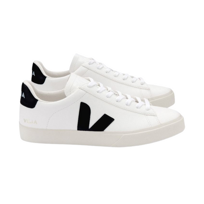 Campo Chromefree Leather-Extra-White Black  (unisex)