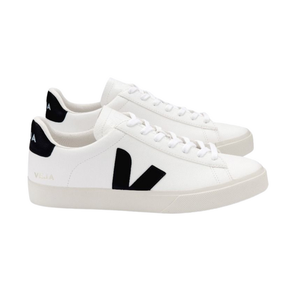 Veja Campo Chromefree Leather-Extra-White Black – kapok
