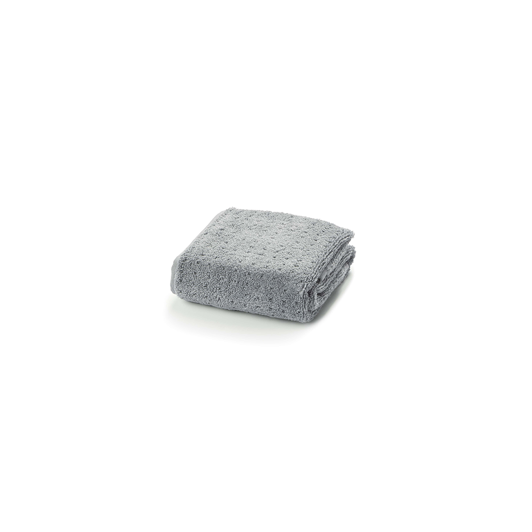 Lattice Organic Hand Towel in Silver Grey (small)