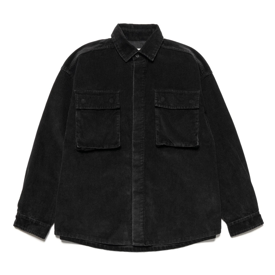 Corduroy Shirt Jacket Black