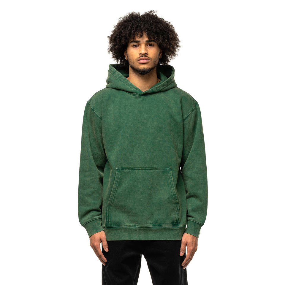 Taikan | hoodies for men - Plain Hoodie | Forest Green Acid | kapok