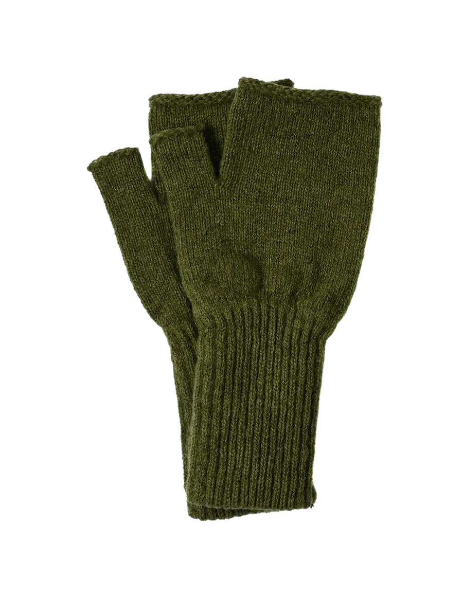 Felted Fingerless Glove Shetland Wool / Ejx Apple OS