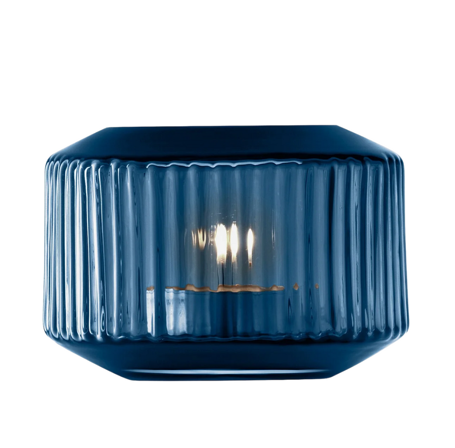 Rotunda Tealight Holder/Vase H7cm Sapphire