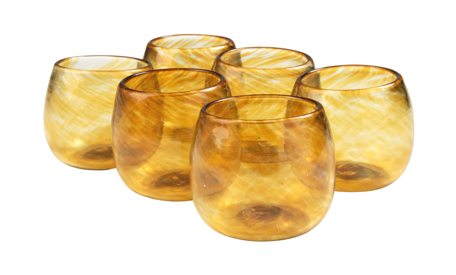 Wine Glass Amber (Set of 6)