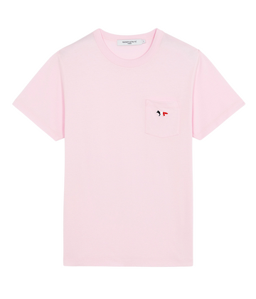 Tricolor Fox Patch Classic Pocket Tee-Shirt Light Pink (women)