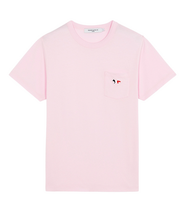 Tricolor Fox Patch Classic Pocket Tee-Shirt Light Pink (men)