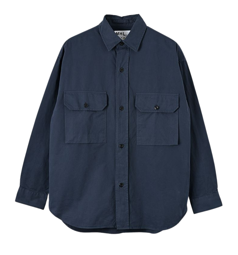 Safari Shirt Dry Cotton Twill / Kgy Navy (men)