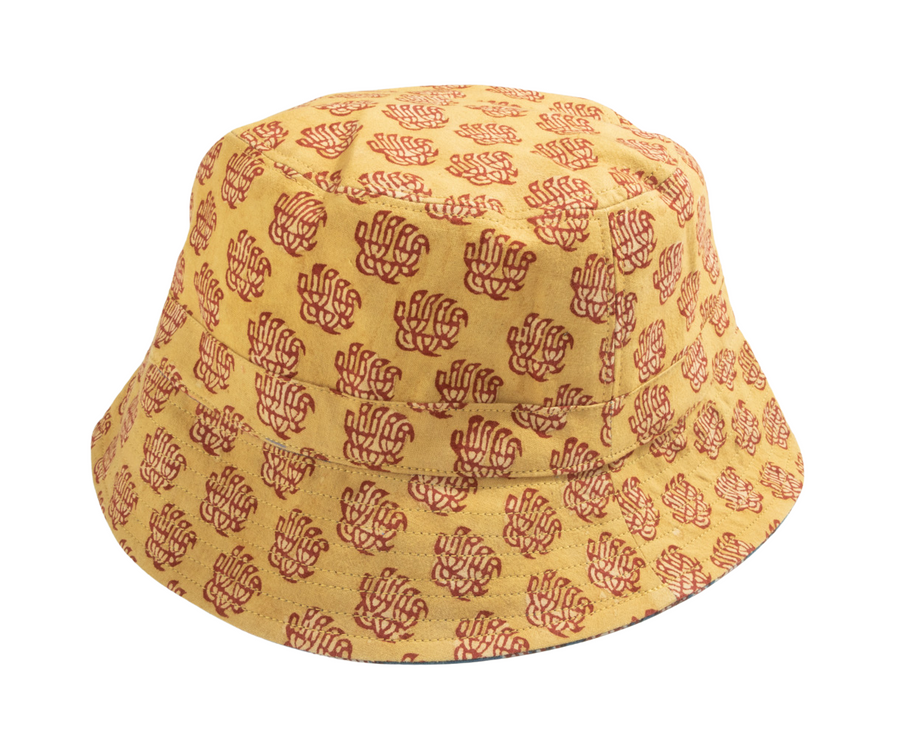 Bucket Hat Reversible Hat BP70 Indigo & Yellow