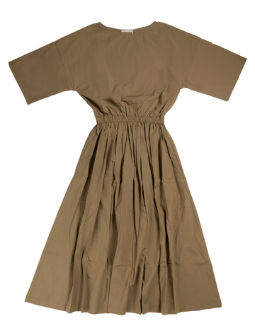 New Pleated Dress Clay