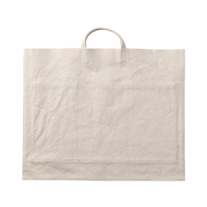 Canvas 6P Flat Tote White