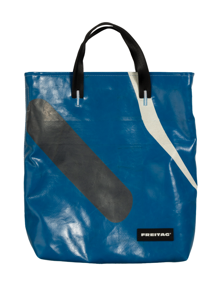 F202 LELAND Tote Bag Small (Blue Printed)