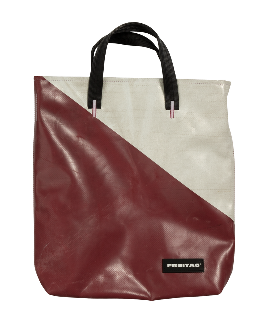 F202 LELAND Tote Bag Small (Red White)