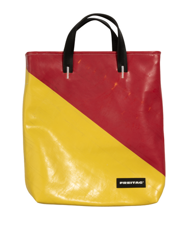 F202 LELAND Tote Bag Small (Yellow Red)
