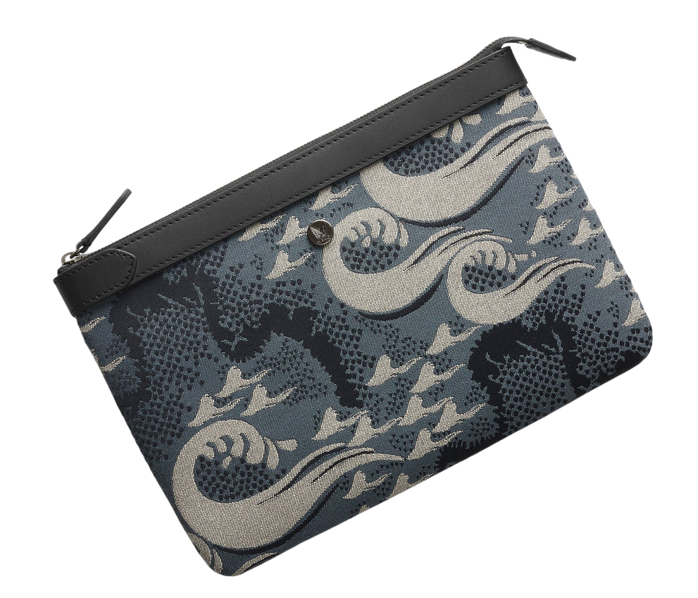 MS Pouch Ocean Jacquard/Black