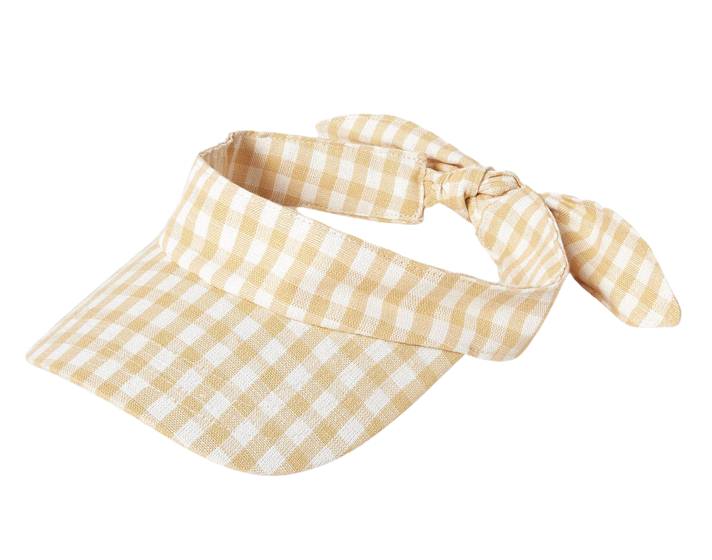 Rhona Bow Visor Hay Gingham OS