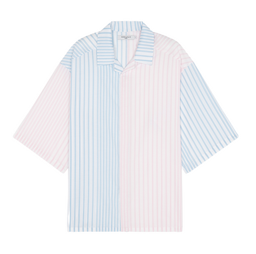 Hawaiian Shirt Color Block Stripes (men)