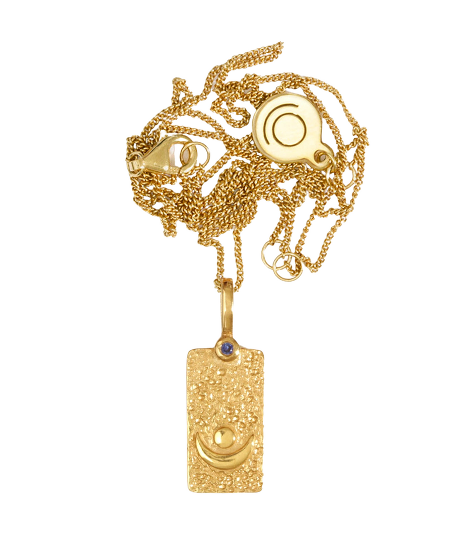 Ayla Moon Necklace Gold