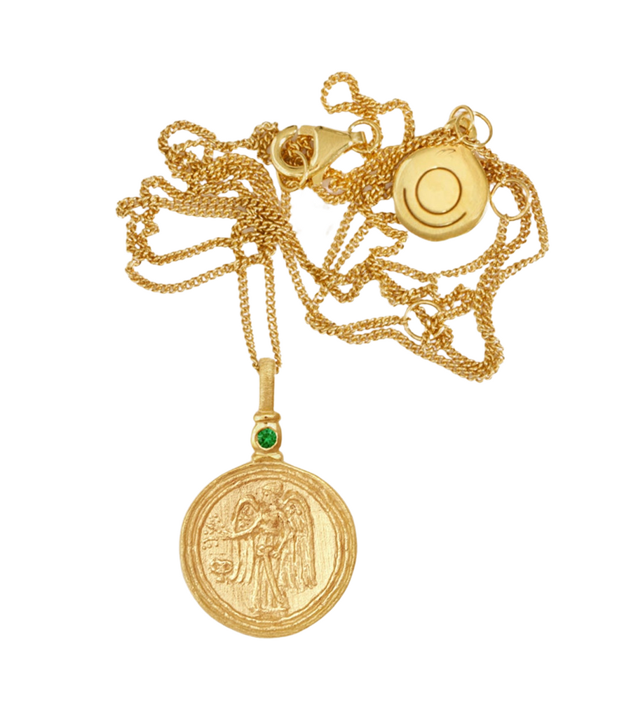 Serafina Coin Necklace Gold