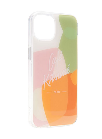 Color Block Cafe Kitsune Iphone Case Multico Design I13
