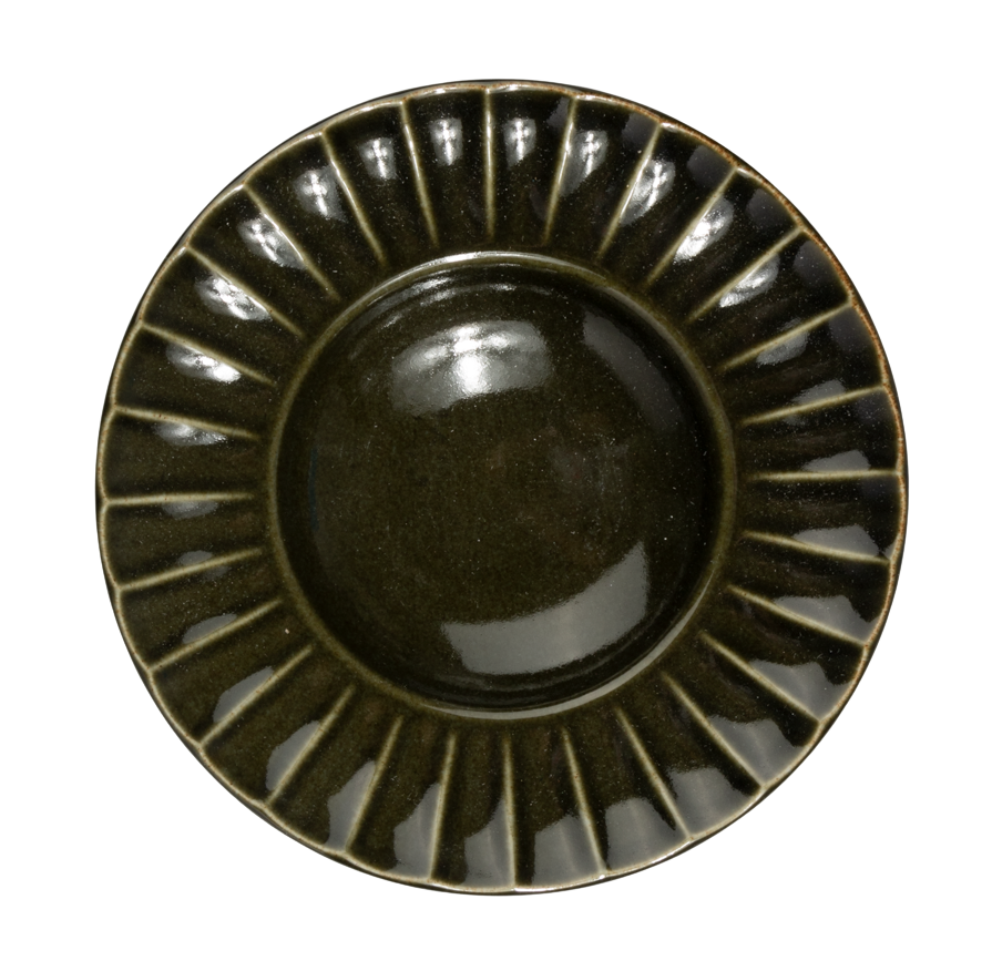 Kurieto Tableware Pompeii Oliver Green Plate 20cm kapok