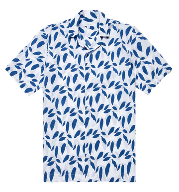 RM SS Shirt Ecru/Klein Leaf