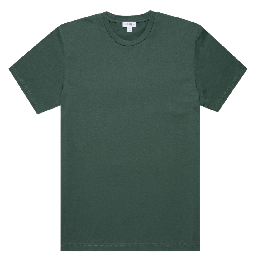 Riviera Crew Neck T-Shirt Deep Green