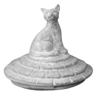 Astier de Villatte Grand Chalet Large Cat Candle Lid