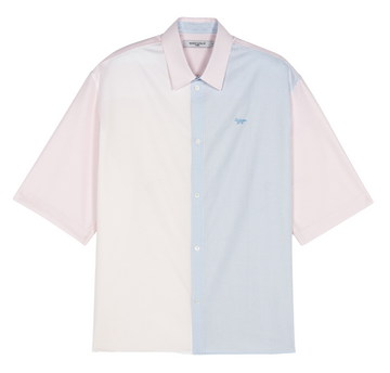 Short Sleeve Shirt Color Block Stripes (men)