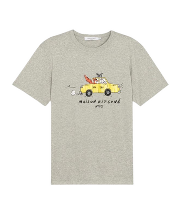 Oly Taxi Fox Classic Tee-Shirt Grey Melange (unisex)