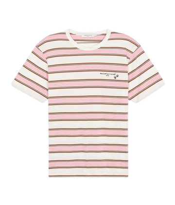 Oly Stripes Classic Tee-Shirt Bubble Gum Pink Stripes (unisex)