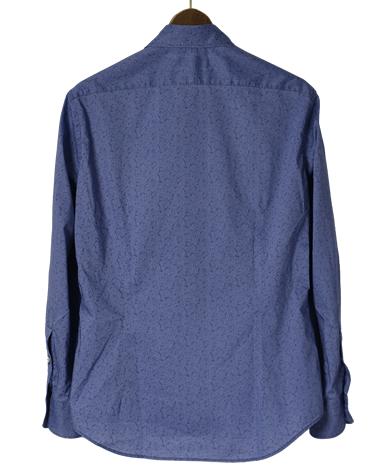Spread Collar Broadcloth Plain Blue