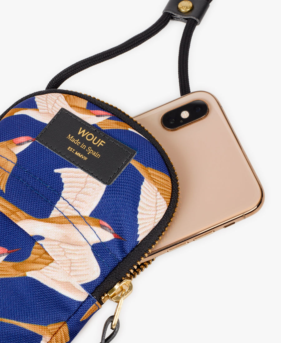 Blue Birds Phone Bag