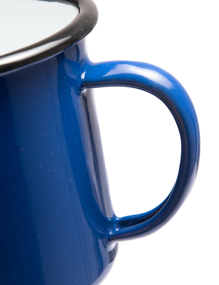 Bean Enamel Mug Blue