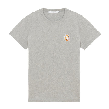 All Right Fox Patch Classic Tee-Shirt Grey Melange