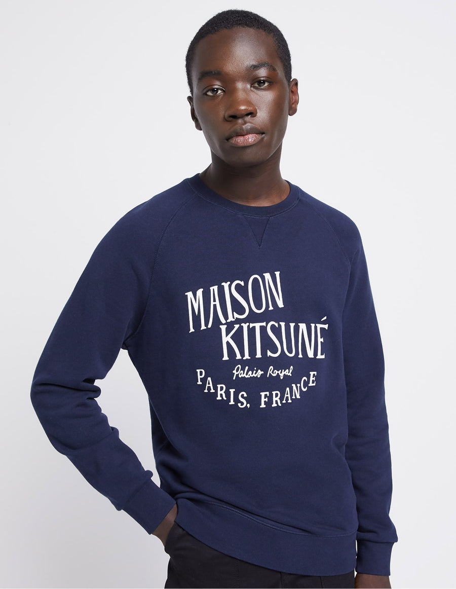 Maison Kitsune Sweatshirt Palais Royal Classic Navy (men) – kapok