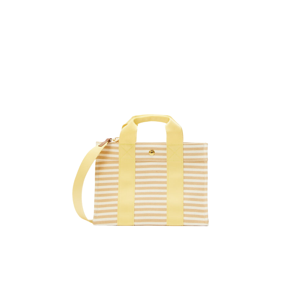 Tote Marinere Beige Logostrap Yellow S